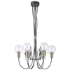 Żyrandol LAMPA wisząca GIANNI MD16096-6B Italux metalowa OPRAWA zwis szklane kule balls przezroczyste