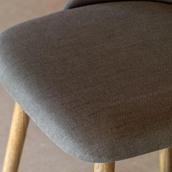 Jadalniane krzesło z tkaniny Elliot 5055999252935 szare