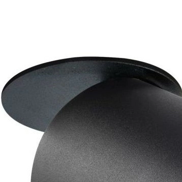 Metalowa lampa wpust PALLAS 314093 sufitowa tuba czarna biurowa