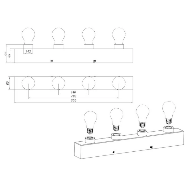 Kinkiet ścienny THEATRO 283600406 Trio do łazienki IP44 chrom