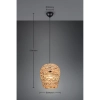 Ekologiczna lampa wisząca JEAN R36221036 do salonu czarny naturalny