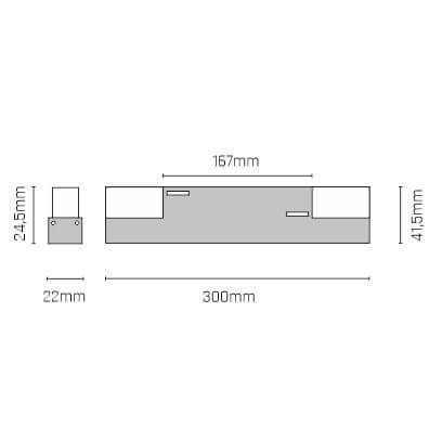 Lampa do szynoprzewodu magnetycznego Komatsu 6542 Shilo LED 12W 4000K czarna