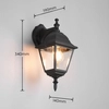 Metalowa lampa ścienna Livenza 205767132 IP44 latarnia czarny