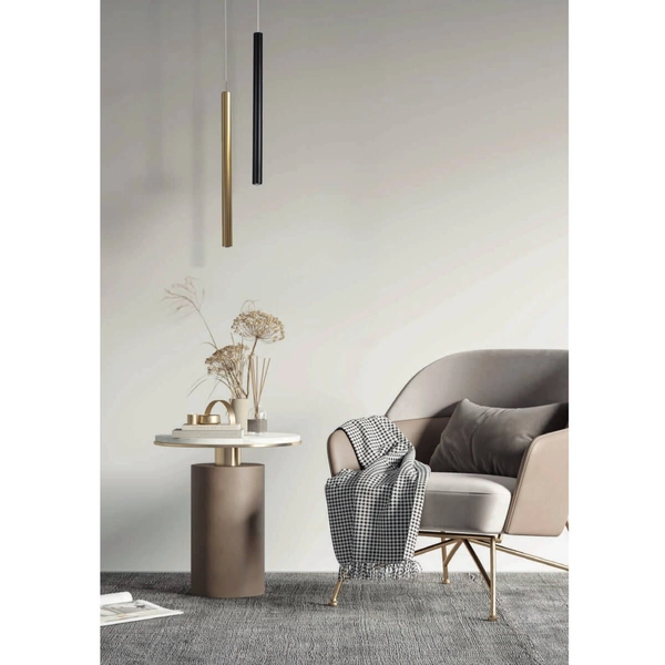 Zwisowa lampa tuba ILIOS AZ5741 Azzardo LED 4W 3000K metalowa czarna