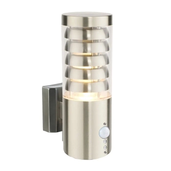 Naścienna lampa ogrodowa TANGO 92532 z czujnikiem ruchu IP44 srebrna