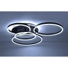 Lampa sufitowa z pilotem RINGS MSE1501100505 LED 66W 2500-6000K czarna