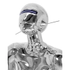 Podłogowa lampa rzeźba CYBER WOMAN MSE1501100512 LED 4W srebrna