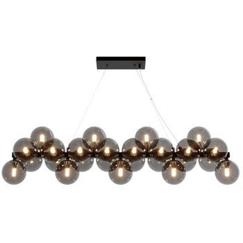 Lampa wisząca Dallas MOD547PL-25B molekuły bubbles przydymione