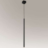 Wisząca LAMPA industrialna KOSAME 7844 Shilo metalowa OPRAWA tuba ZWIS loftowy czarny