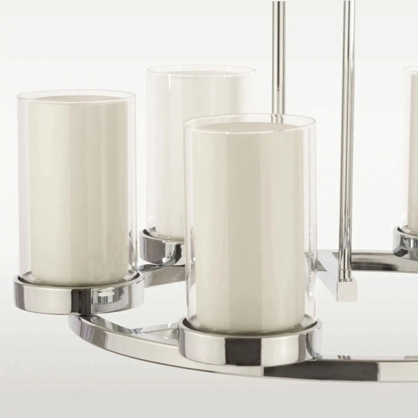 Nowoczesna LAMPA wisząca MIAMI P06998CH Cosmolight metalowy zwis nad stół chrom