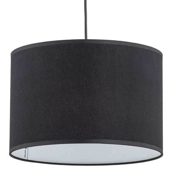 Salonowa lampa wisząca Rondo 3464 TK Lighting okrągła z kloszem czarna