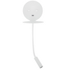 Metalowa lampa ścienna Acacias ruchoma tuba LED 9W biała