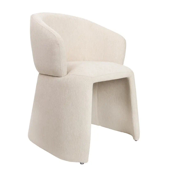Nowoczesne krzesło TOMI MM001501100363 beżowe tapicerowane 45cm