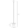 Wisząca lampa molekuła LOOP 1125G9_M Aldex szklana kremowy
