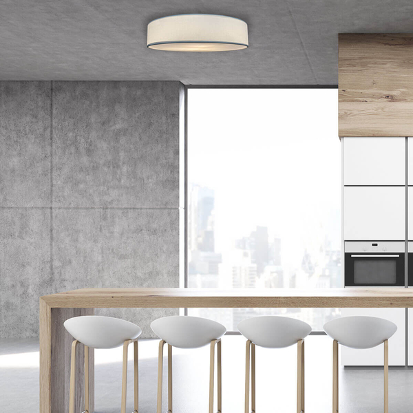Okrągły plafon Alto LP-81008/3C WH Light Prestige abażurowy biały