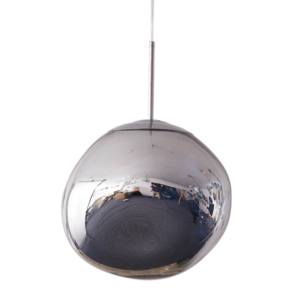 Lampa wisząca bańka GLAM MP-1239-280 chrome połyskująca miedziana