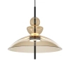 Szklana zwisająca lampa Bangkok MOD185PL-L12CG3K3 LED 12W 3000K mosiądz