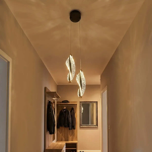 Lampa wisząca brokatowa VALENTINA 339621 2xLED 14W 4000K do salonu