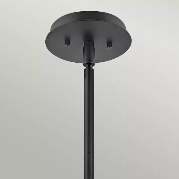 Kopułowa lampa wisząca LOTUS QN-LOTUS-P-BLK szklana czarna przezroczysta