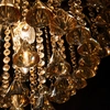 Kryształowa LAMPA sufitowa 5193/4 21QG Elem metalowa OPRAWA crystal glamour mosiądz bursztynowa