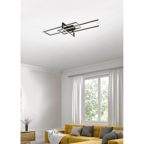 Ściemnialna lampa sufitowa ZENITRA DL332620310 LED 34W 3000K czarna