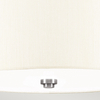 Materiałowa lampa sufitowa Fletcher DL-FLETCHER14-3LT-IV-PC biały chrom