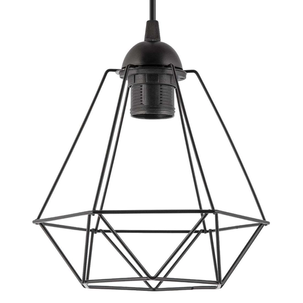 Druciana lampa wisząca VEN W-L 1201/3 industrialna czarne