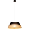 Wisząca lampa loft PRETO JUTE 150150104 abażurowa okrągły beżowy czarny