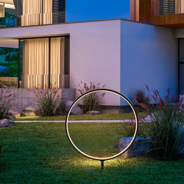 Okrągły naświetlacz ogrodowy ZIRKULU 19511-18 LED 3,1W 3000K IP65 czarny