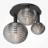 Plafon do jadalni Reels MOD268CL-03B Maytoni bubble czarny przydymiony