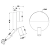 Ledowa lampa ścienna MARIO 222370232 Trio 8,3W 3000K industrialna czarna