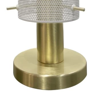 Lampa biurkowa glamour Tirana LP-945/1T WH Light Prestige tuba biała