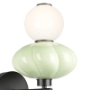 Ceramiczna lampa ścienna Tordi WL-94721-1A-GRN LED 8W 3000K zielona biała