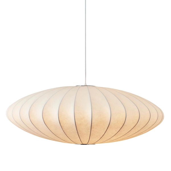 Wisząca lampa SILK ST-2328-50 Step Into Design owalna tkanina biała