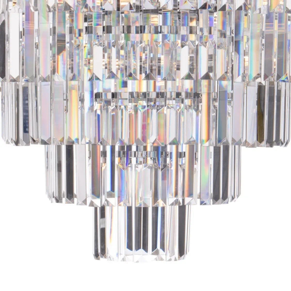 Kryształowa lampa wisząca Eulalia EUL1250 glamour kryształki chrom