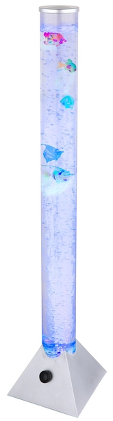 Podłogowa lampa stojąca Mendoza 5 rybek LED RGB 0,06W srebrna