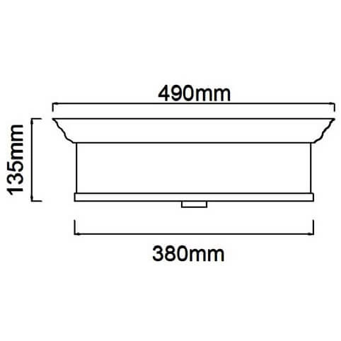 Salonowa lampa sufitowa Famburo okrągły plafon złoty z tkaniny