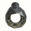 Regulowana LAMPA ścienna REUS LP-8069/1WS BK Light Prestige metalowa OPRAWA geometryczny kinkiet czarny