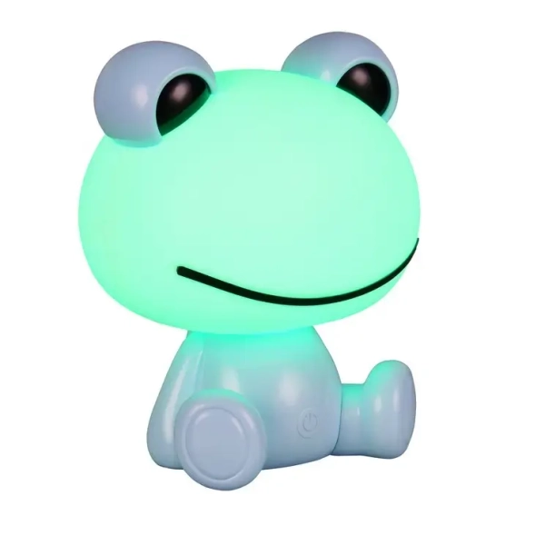 Stołowa lampka dziecięca żabka HOPPER R57971112 LED 0,3W 3000K niebieski