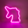 Lampka dekoracyjna stołowa Neon FM-NL10 Zumaline unicorn biały różowy