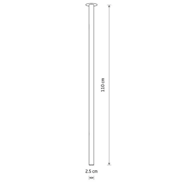 Lampa sufitowa wpuszczana Laser 10923 podłużna tuba brązowa