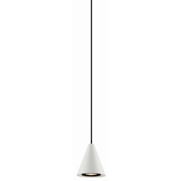 Stożkowa lampa wisząca Bell 521003102 Elkim LED 5W 3000K loft biała
