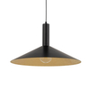 Sypialniana lampa wisząca Capri 41010 Sigma dysk czarna złota