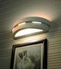 Kinkiet LAMPA ścienna SL.0002 półokrągła OPRAWA ceramiczna przyścienna biała