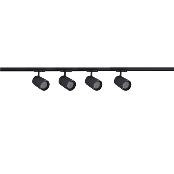 1-fazowy system szynowy Tokio LP-787 SET 1F BK tuby z regulacją czarny
