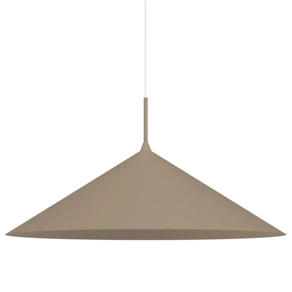 Wisząca lampa do salonu Capital MLP2471 stożek regulowana beżowy
