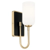 Nowoczesna lampa ścienna Solia KL-SOLIA-1W-CPZB do łazienki IP44 mosiądz