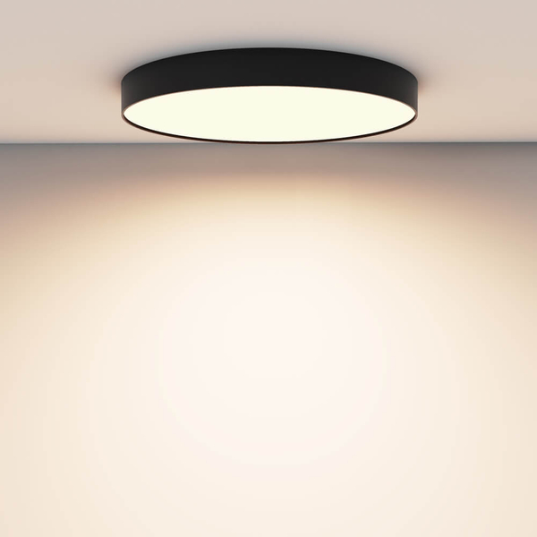 Okrągła lampa sufitowa Zon C032CL-90W3K-RD-B Maytoni LED 90W 3000K czarna