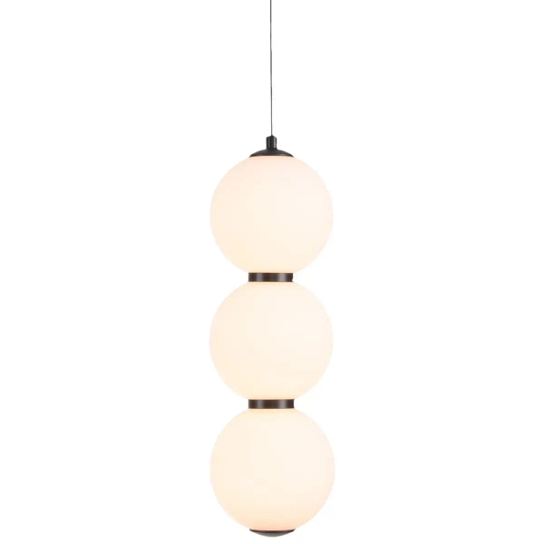 Lampa wisząca PERLA ST-CP231222-3L black LED 12W 3000K kulista czarna biała