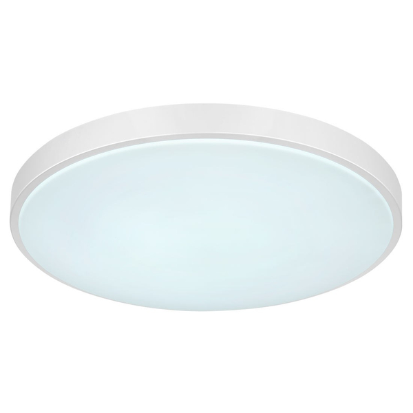 Minimalistyczna LAMPA sufitowa SONNY 41586-24 Globo okrągła LED 24W 2700K - 6000K do salonu srebrna